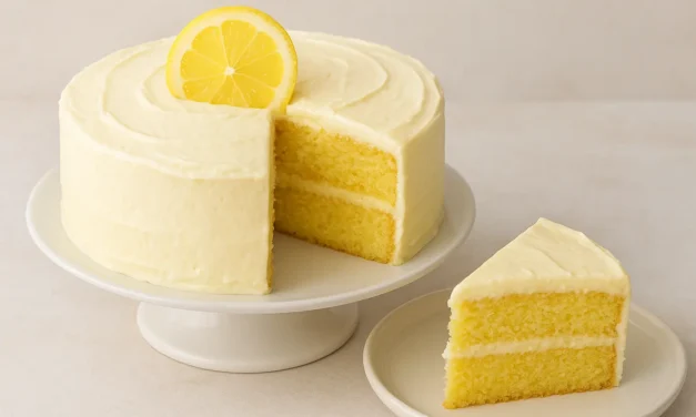 Lemon Cream Cake For Christmas