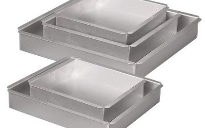 5 Piece Square Cake Pan Set