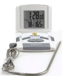 ThermoWorks Digital Probe Oven Thermometer – Cooking Timer Thermometer