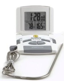 ThermoWorks Digital Probe Oven Thermometer – Cooking Timer Thermometer