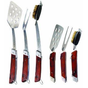 Folding BBQ Tool Set – Cuisinart 3-Piece BBQ Tool Set