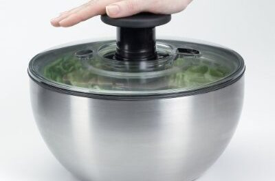 Oxo Stainless Steel Salad Spinner – Small Salad Spinner