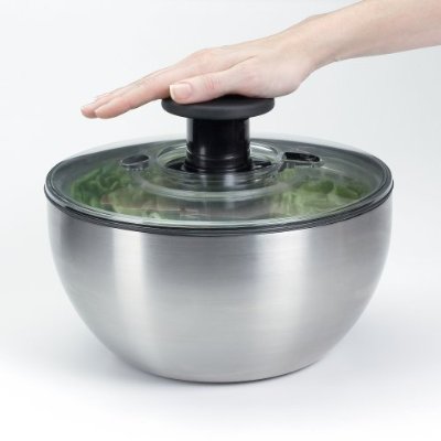 Oxo Stainless Steel Salad Spinner – Small Salad Spinner