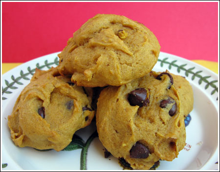 Pumpkin Chocolate Chip Cookies