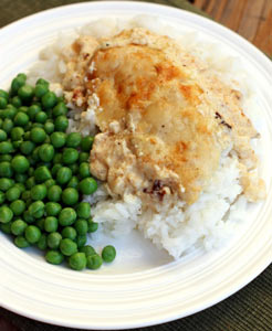 Creamy Swiss Chicken Bake