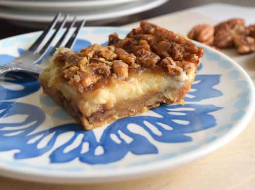 Pecan Cheesecake Squares